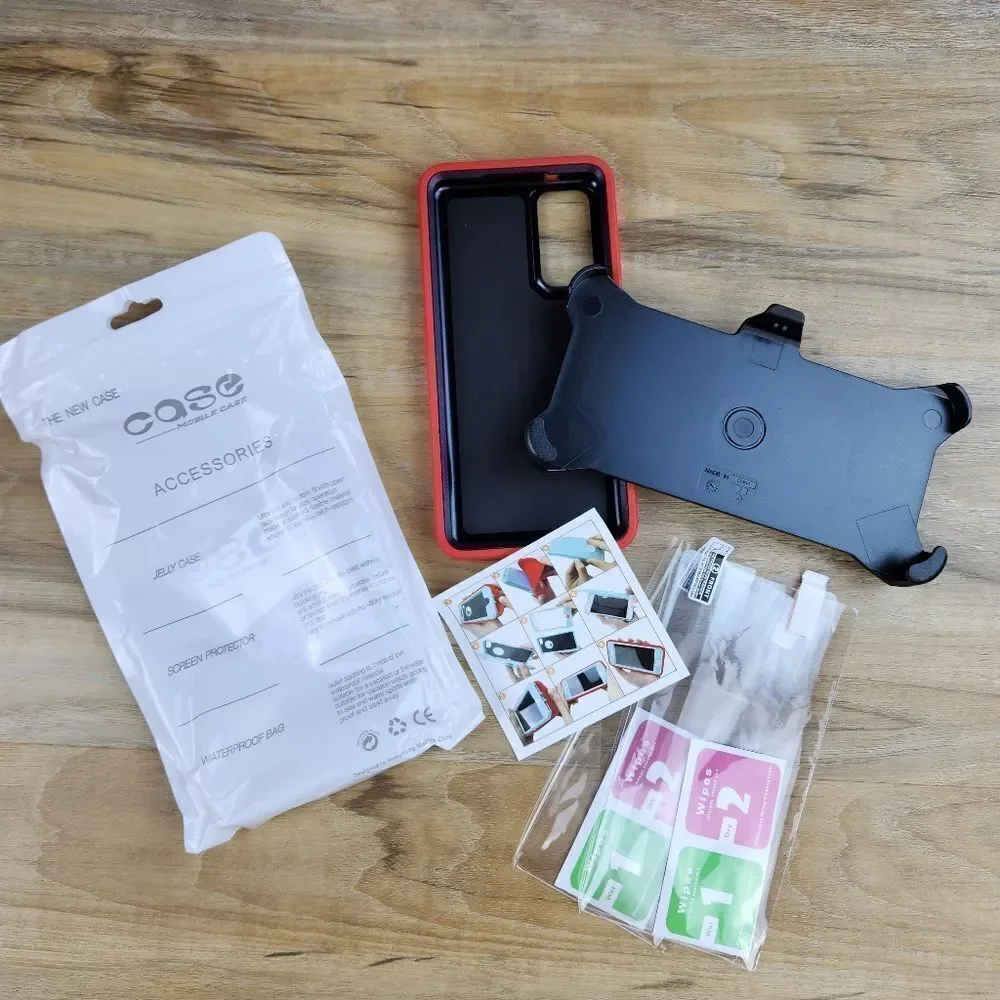 🔹️🔺️NIB Red RubCase w/Belt Clip For Samsung Galaxy Fe 5G